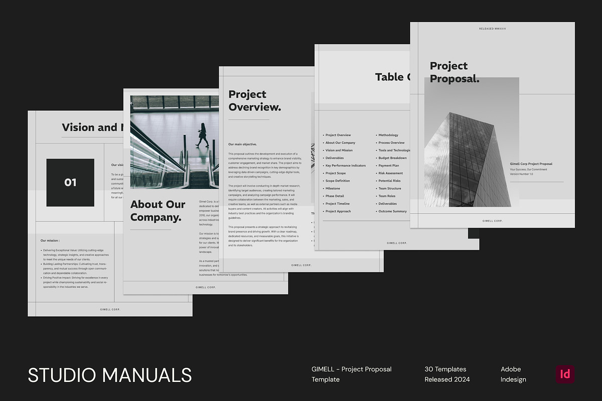 GIMELL - Project Proposal Template, a Social Media Template by Studio Manuals (Photo 1 of 8)