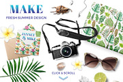 Hawaii - watercolor design bundle, an Illustration by Beauty Drops (Thumbnail 8 of 8)