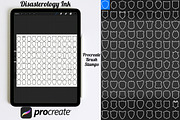 Shields Set 1 Procreate Brush Stamps, a Brush Add-On by Disasterology Ink (Thumbnail 3 of 10)