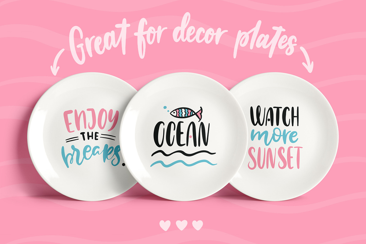 Sunshine handdrawing vector quotes, an Illustration by Wewhitelist (Photo 4 of 6)