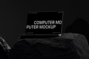 Computer Mockup on Dark Stone, a Mac Mockup by rodrigofkaminski (Thumbnail 3 of 4)