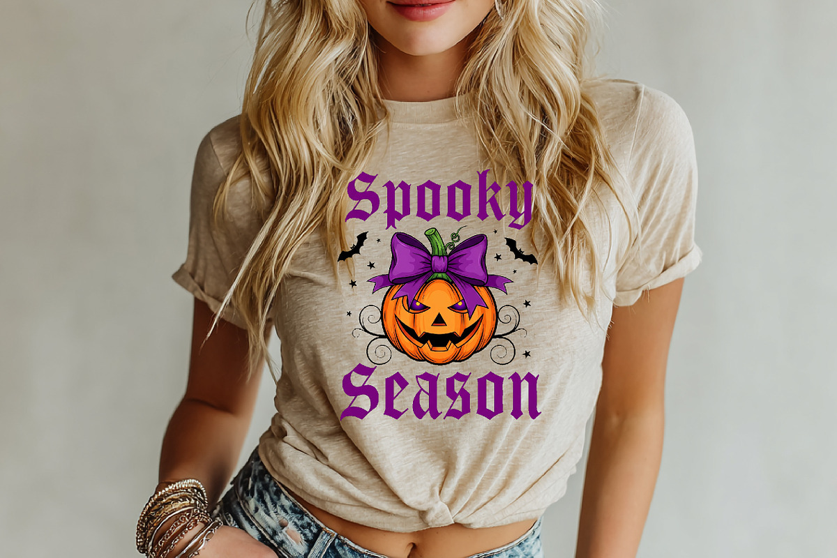 Spooky Season Png, Retro Halloween, an Illustration by Watercolor design (Photo 2 of 3)