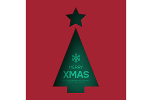 Christmas greeting card, an Object Illustration by Liudmyla Matviiets