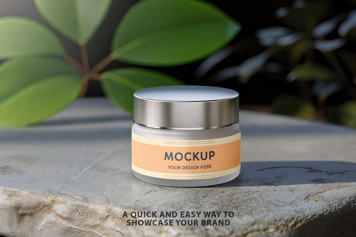 Cosmetic Cream Jar Mockup PSD, a Packaging Mockup by Bruno's Shop (Photo 2 of 4)
