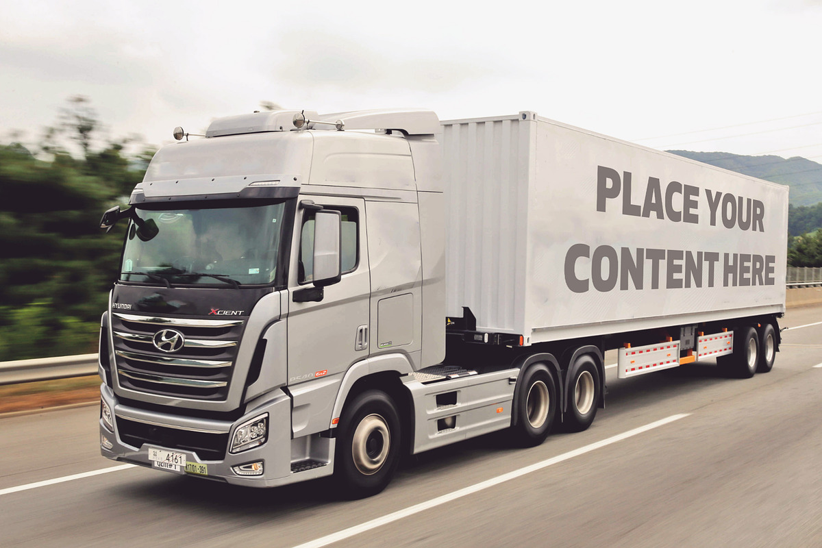 Truck Trailer Mockup Bundle #1, a Mockup by vraiana (Photo 6 of 26)