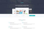 LandinGo - Multipurpose Landing page, a Bootstrap Template by Pichforest Studio (Thumbnail 1 of 3)
