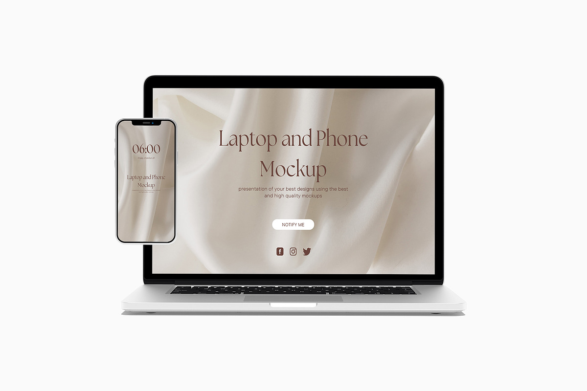 Laptop and Phone Mockups, an iPhone Mockup by zuhraabdullah (Photo 8 of 12)