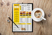Elegant Restaurant Menu Template, a Flyer Template by Stock_Design (Thumbnail 2 of 2)