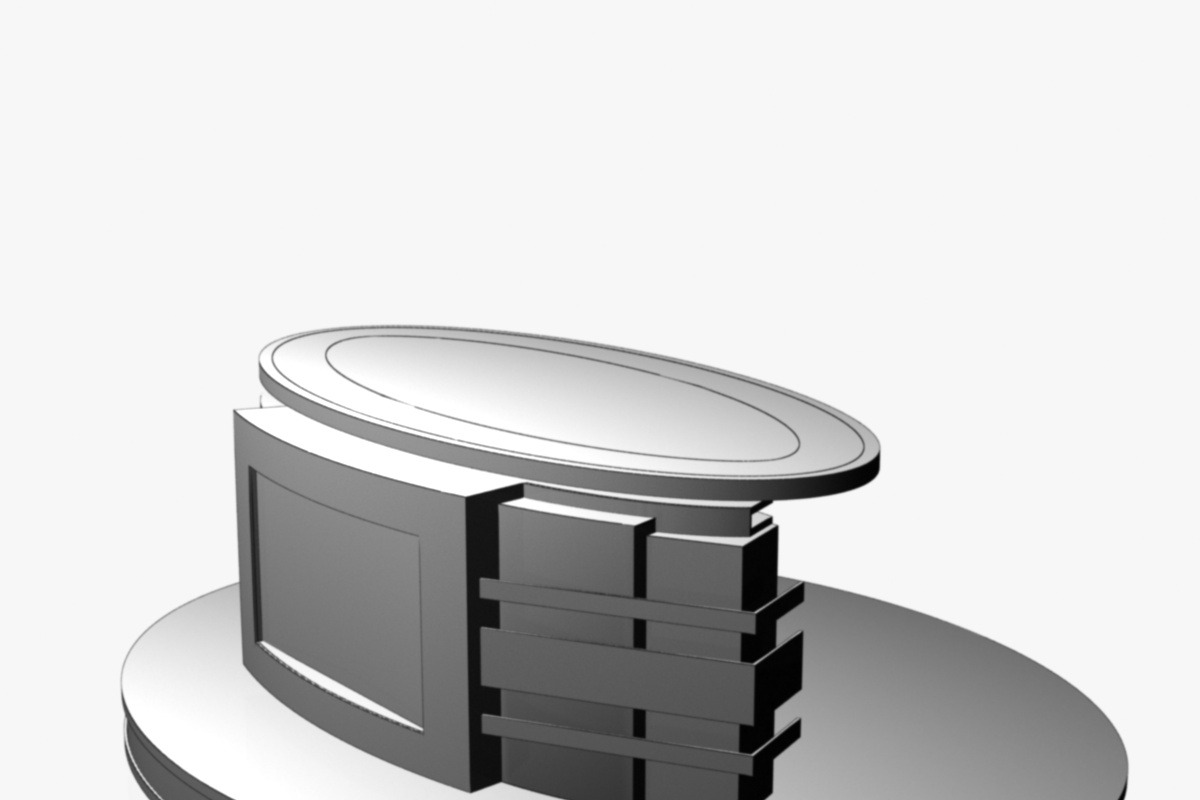 TV Studio News Desk 12, an Architecture 3D Model by akerStudio (Photo 18 of 28)