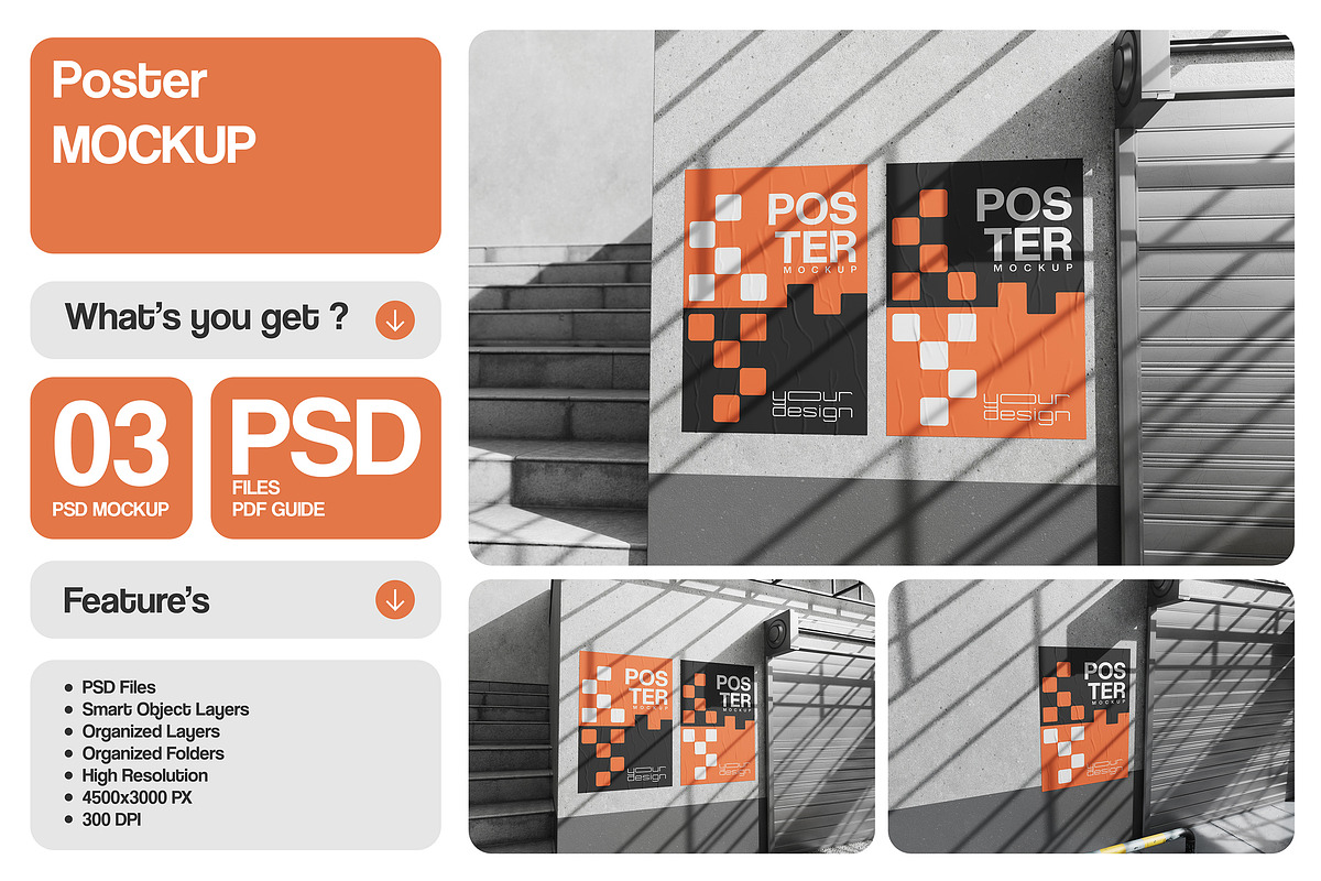 Poster Mockup, a Product Mockup by Pixie Creative (Photo 1 of 4)