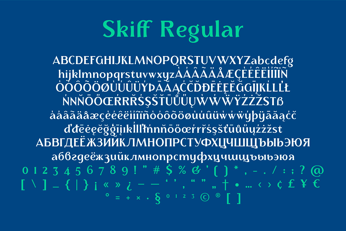 Skiff Black Italic & Regular preview 4