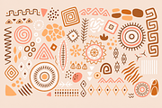 Boho Folk Floral Clipart, a Decorative Illustration by Anna Studio (Thumbnail 5 of 12)