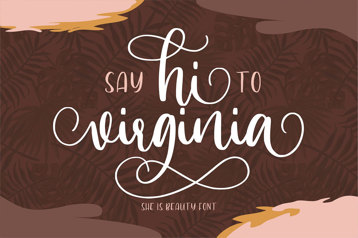 Hi Virginia - a Beauty Font