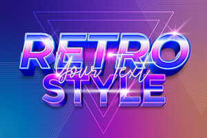 Retro Text Style Effect