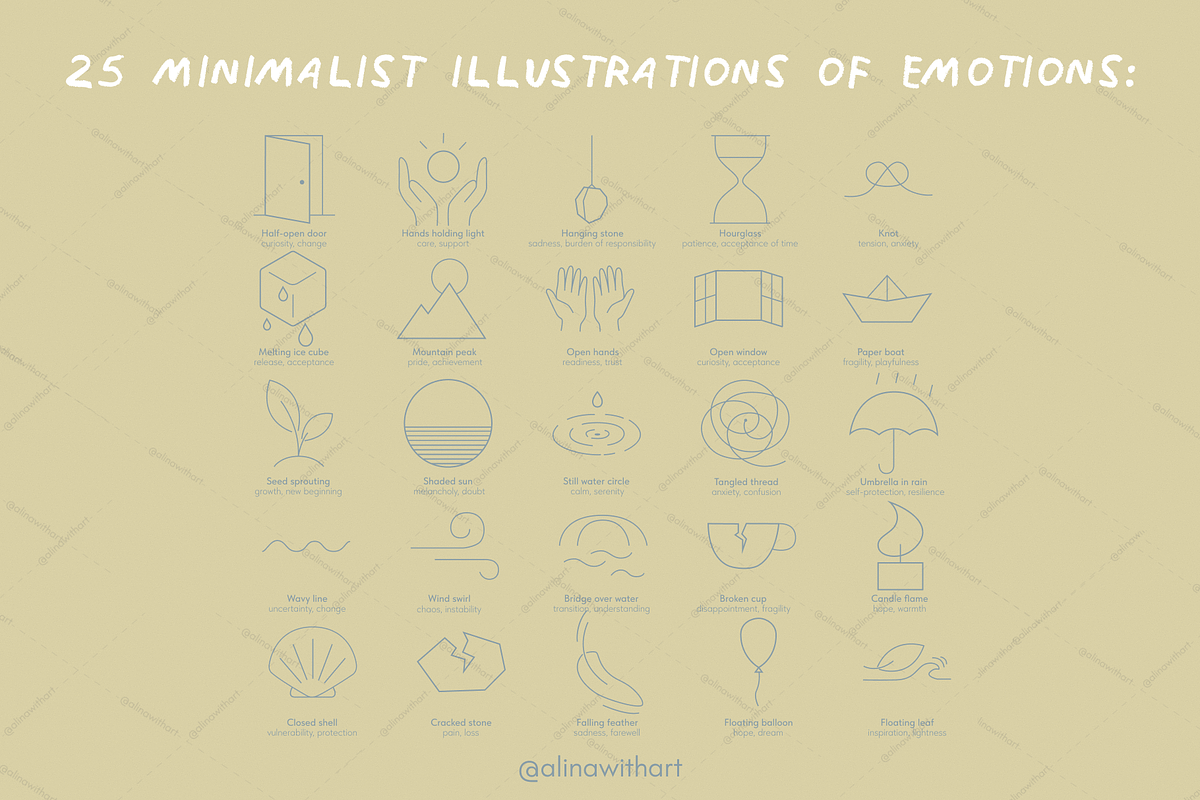Emotions Illustrated, a Healthcare Illustration by alinawithart (Photo 2 of 13)