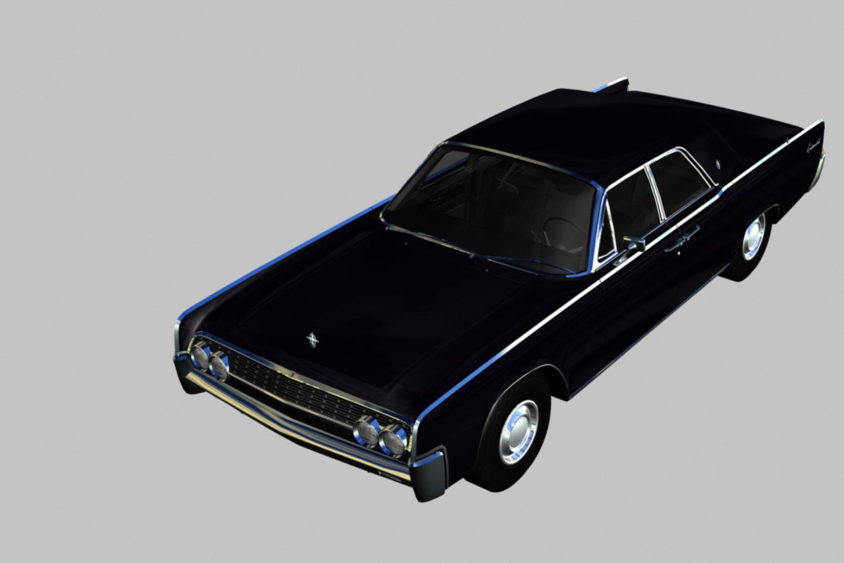1962 Lincoln Continental, a Cars & Vehicle 3D Model by valtriiu (Photo 6 of 12)