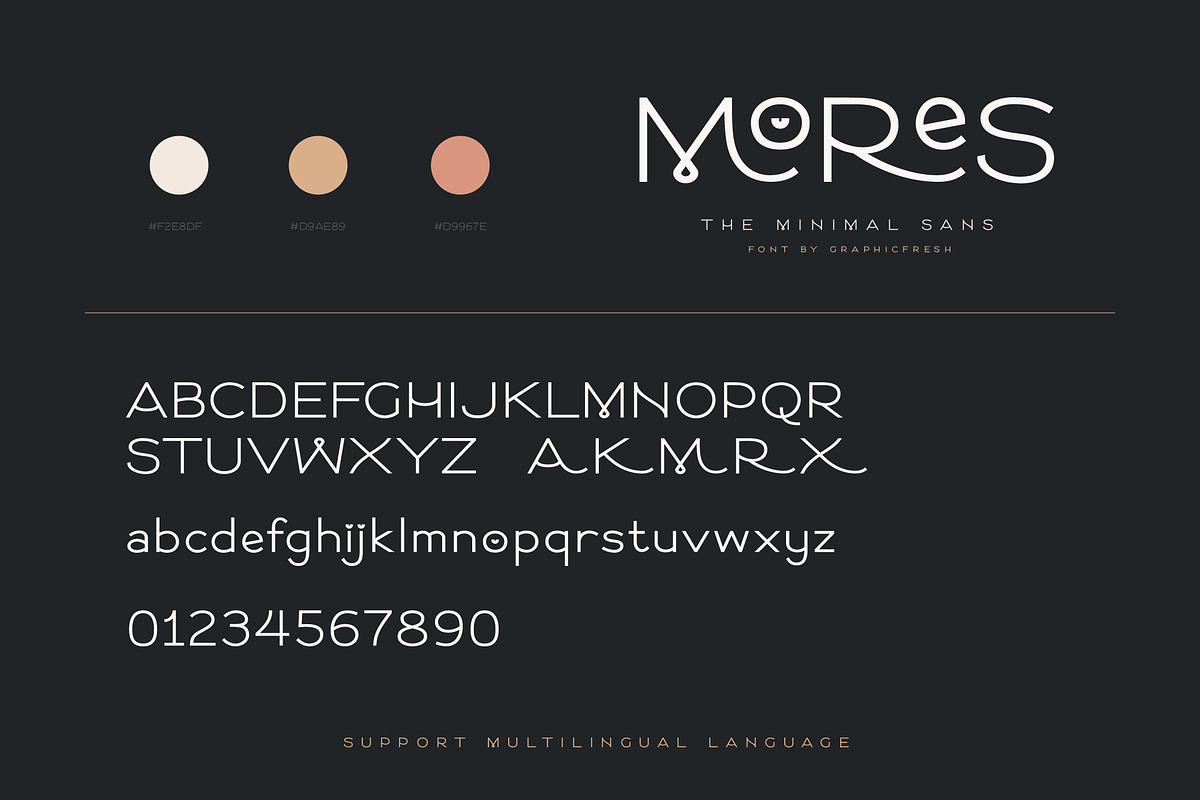 GF | Mores - Minimal Sans + Bonus, a Sans Serif Font by Graphicfresh (Photo 9 of 10)