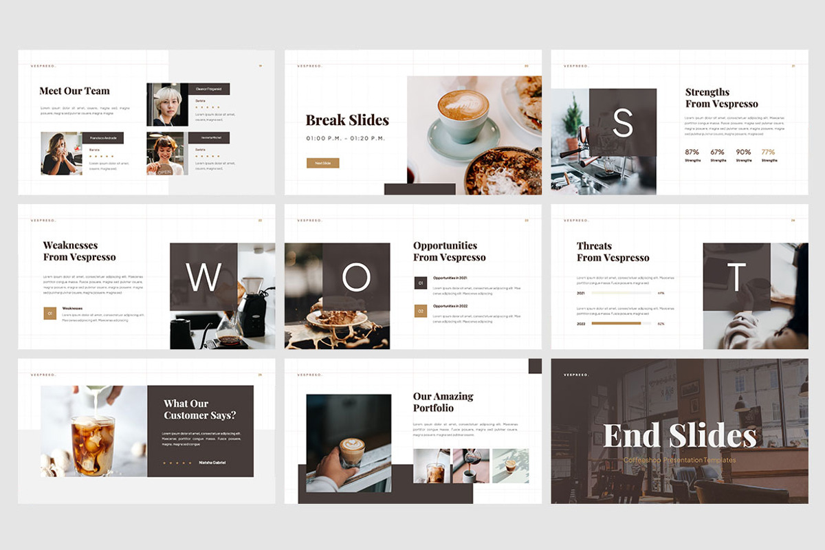 Vespresso Coffee Shop - Presentation, a Presentation Template by Haidezign (Photo 3 of 3)