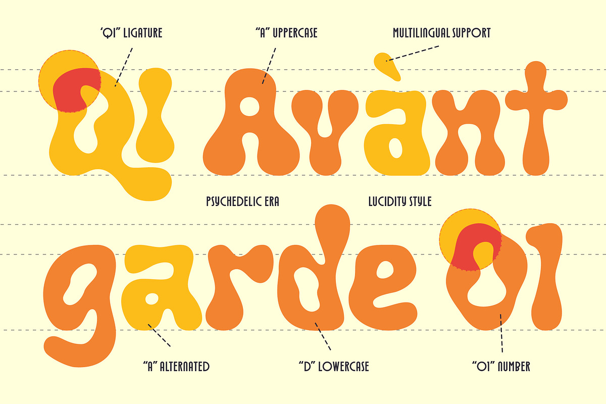 Orijoqu – Bold Liquify Psychedelic, a Font by Typia Nesia (Photo 5 of 12)