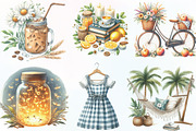 Cozy Summer Sublimation Clipart, an Illustration by CraftArtStudio (Thumbnail 2 of 6)