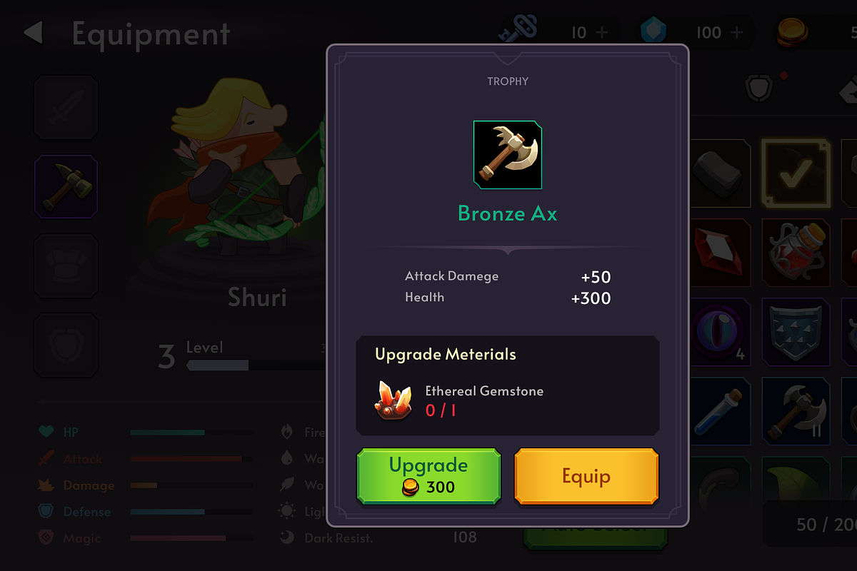 GUI Pro - Fantasy RPG, an UI Kit Template by LAYERLAB (Photo 29 of 59)