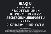 Hearing - Vintage Sans Serif Font, a Sans Serif Font by Arendxstudio (Thumbnail 7 of 10)