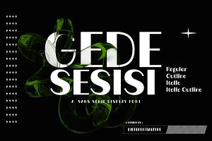 Gede Sesisi - Sans Display Font