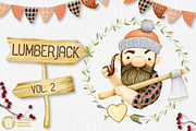 Lumberjack II Watercolor Collection, an Illustration by Watercolor Nomads (Thumbnail 6 of 6)