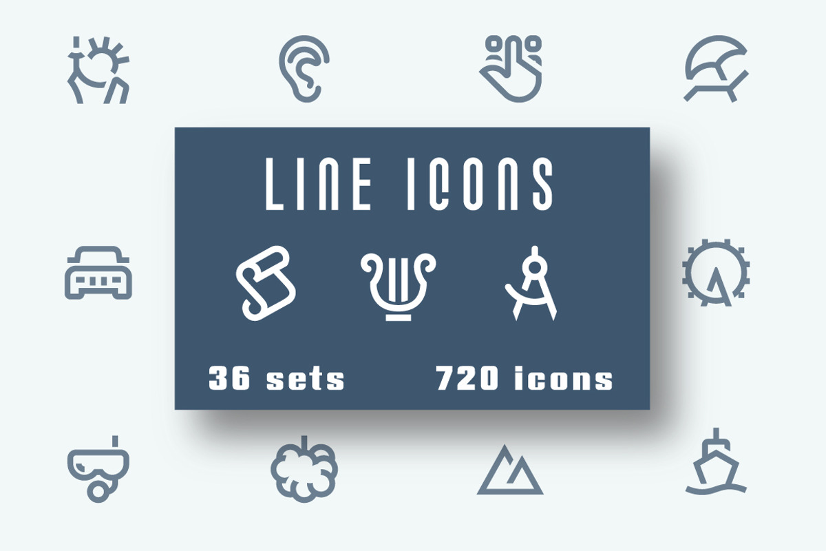IconAlone Line icons pack, an Outline Icon by popcic (Photo 1 of 5)