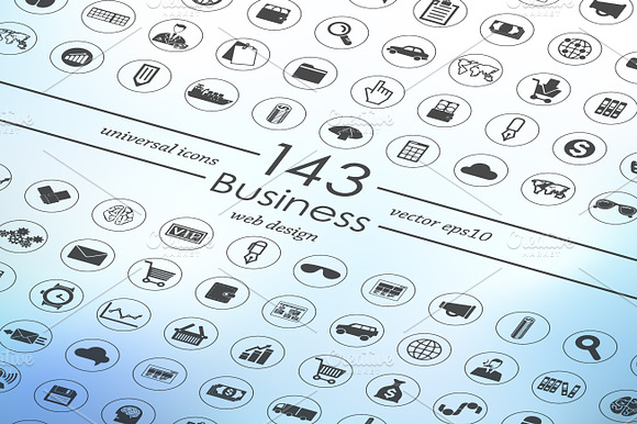 143 Business Icons
