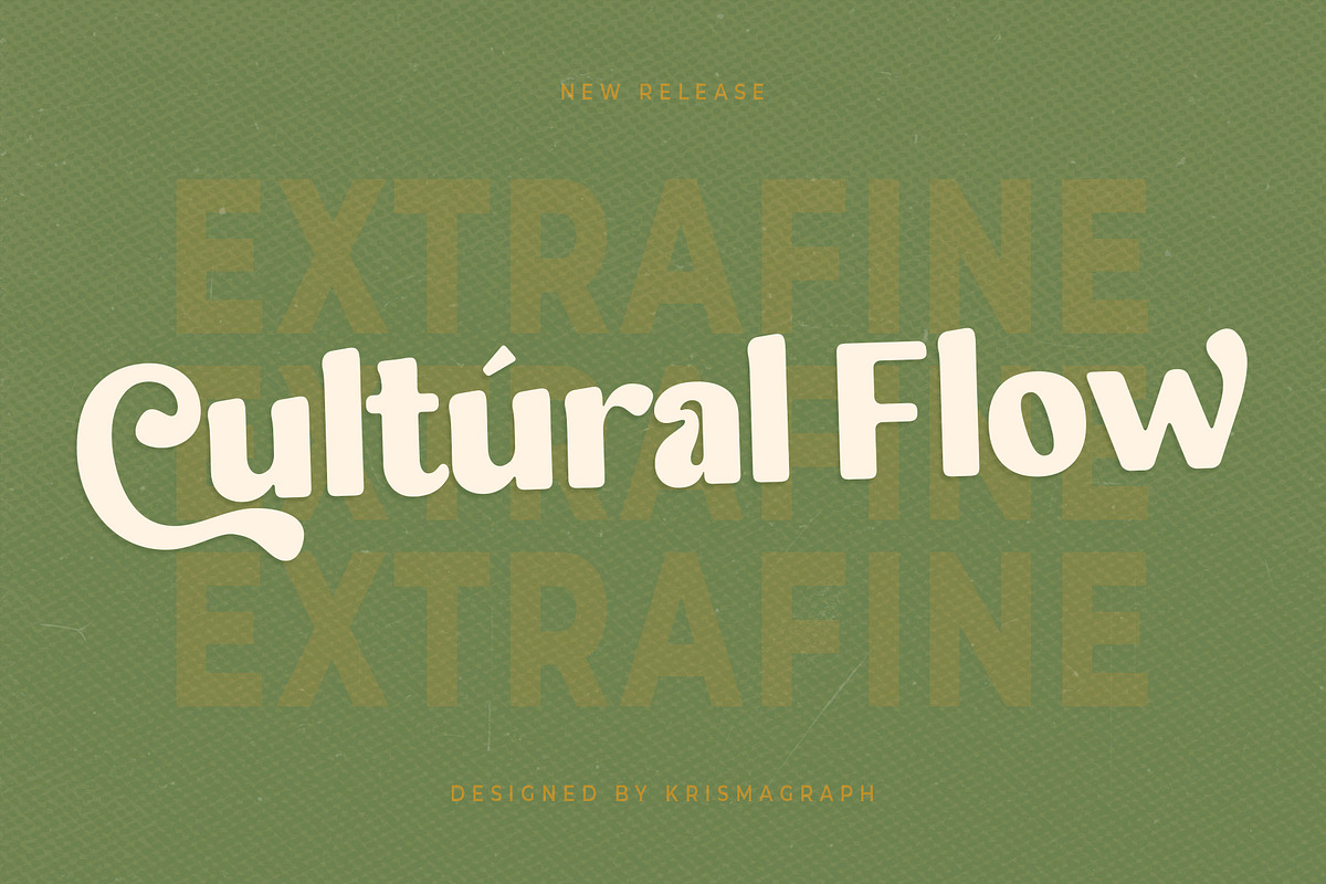Bisque Veloute | Retro Sans Font, a Sans Serif Font by Krismagraph (Photo 9 of 10)