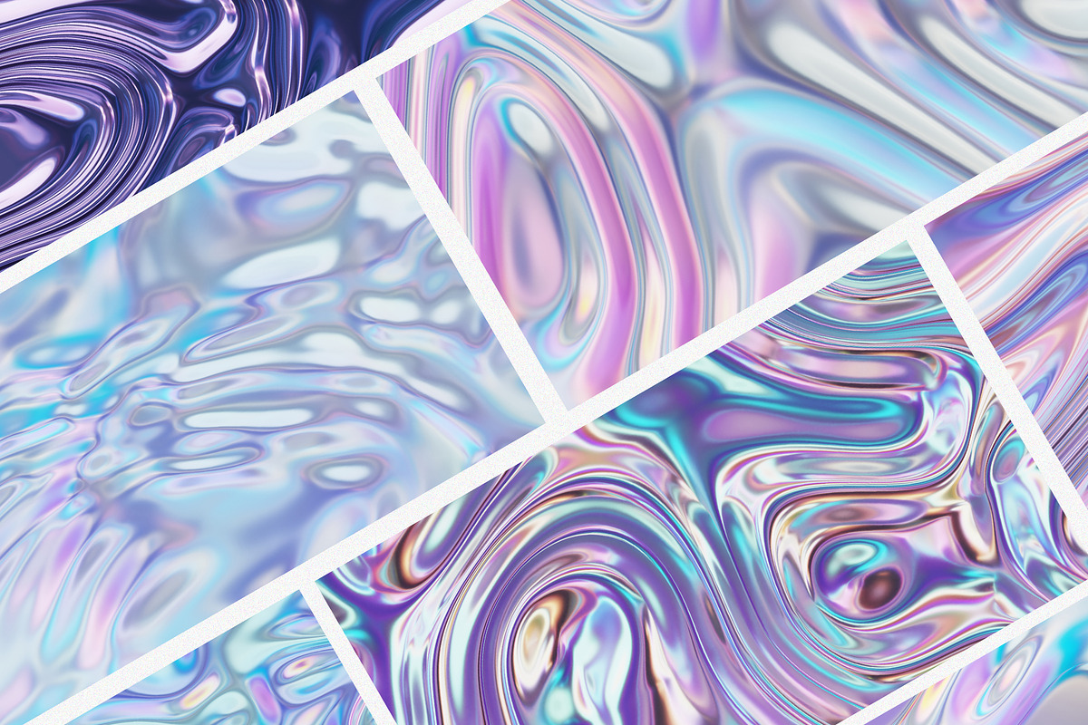 Liquid Metallic Iridescent Animation, a Graphic by LarysaZabrotskaya (Photo 9 of 10)