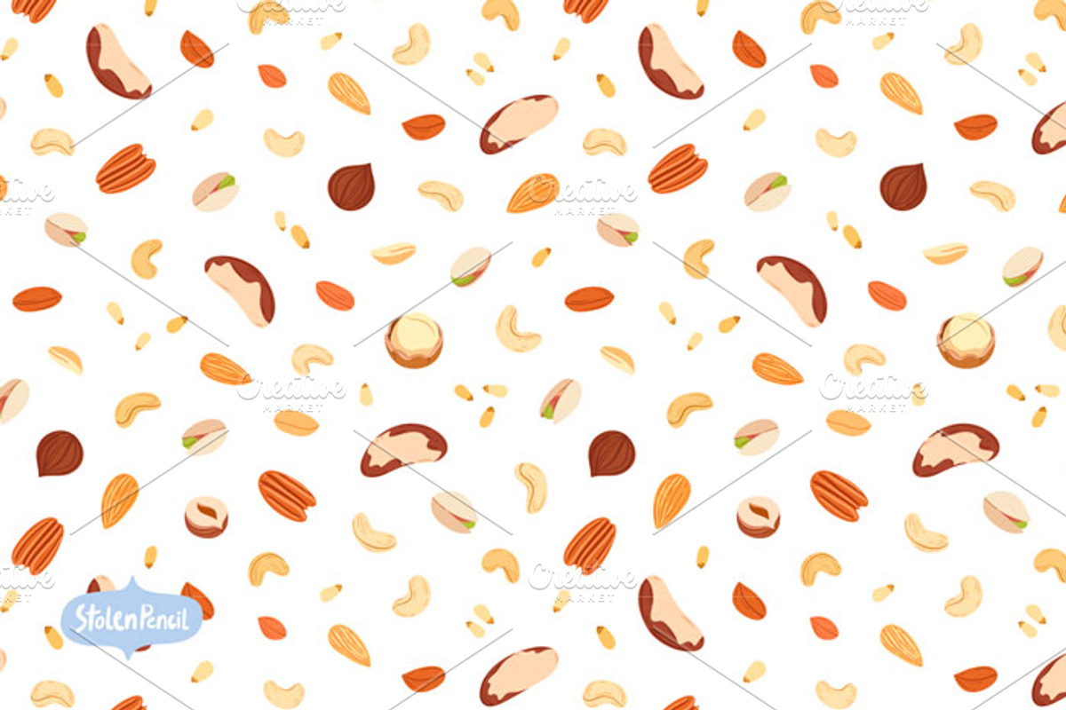 Nuts collection, a Food Illustration by Stolenpencil (Photo 3 of 5)