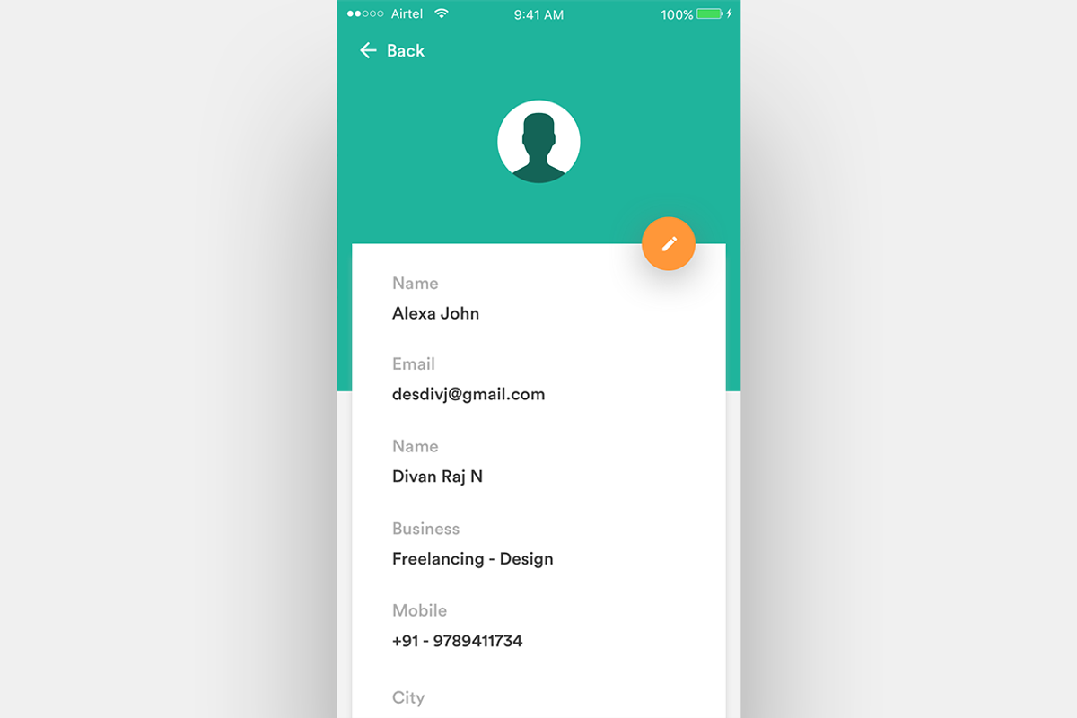 Complete iOS ui kit for delivery app, an UI Kit Template by Divanraj (Photo 23 of 29)