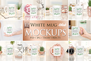 Bundle of 12 White Mug Mockup, a Cups & Container Mockup by Milan Mockup (Thumbnail 1 of 13)