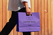 Wide Paper Bag Mockup, a Product Mockup by Design Squad (Thumbnail 3 of 4)