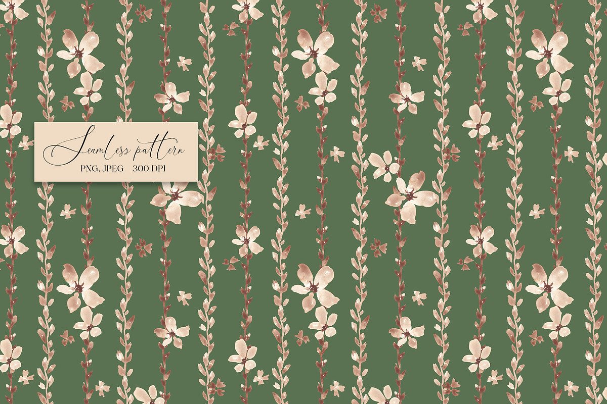 Cute floral seamless pattern, a Pattern Graphic by SirenaArt (Photo 7 of 13)