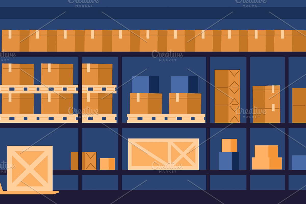 Warehouse workers logistics company, a Person Illustration by Vectorbuum (Photo 2 of 3)