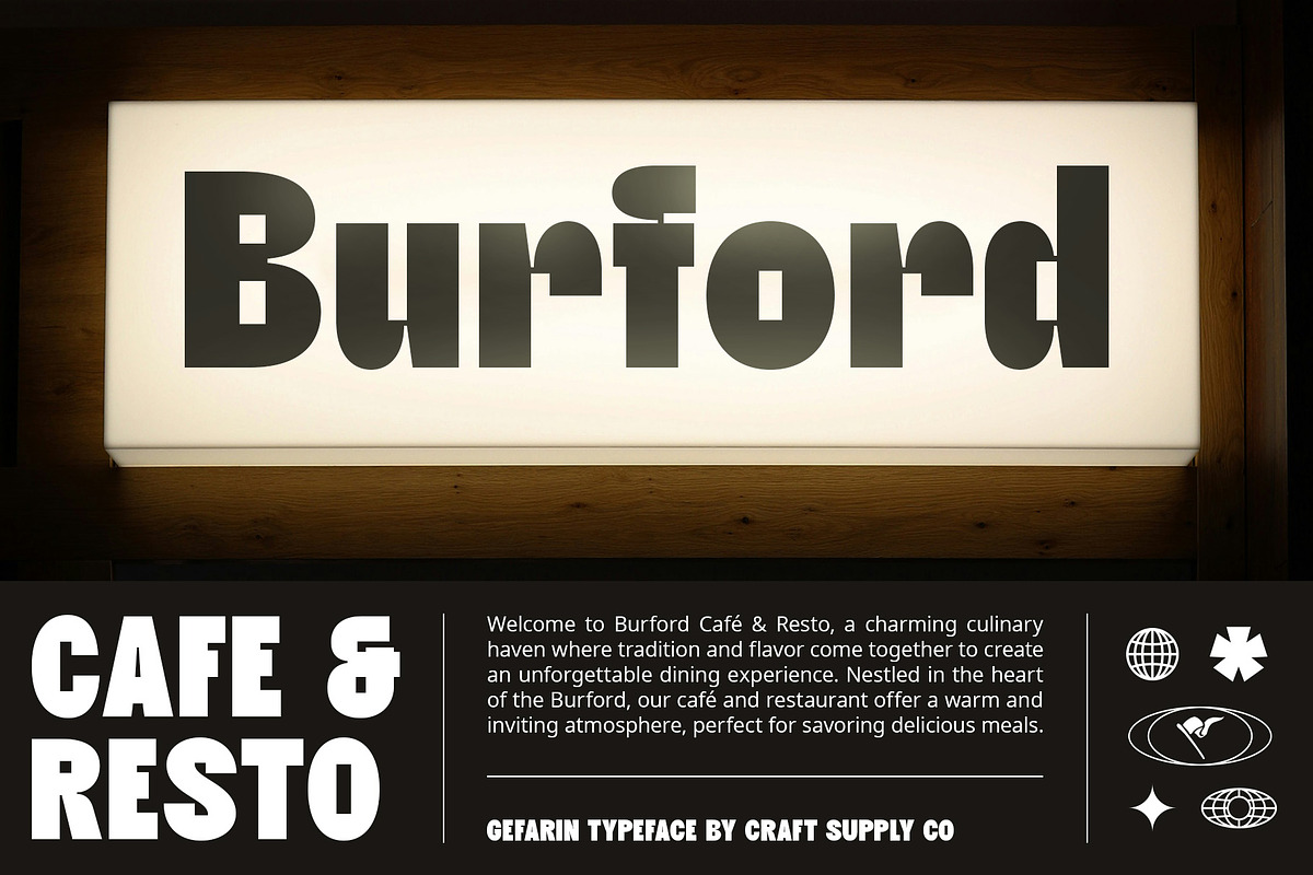 Gefarin – Bold Sans Serif, a Sans Serif Font by Craft Supply Co. (Photo 5 of 8)