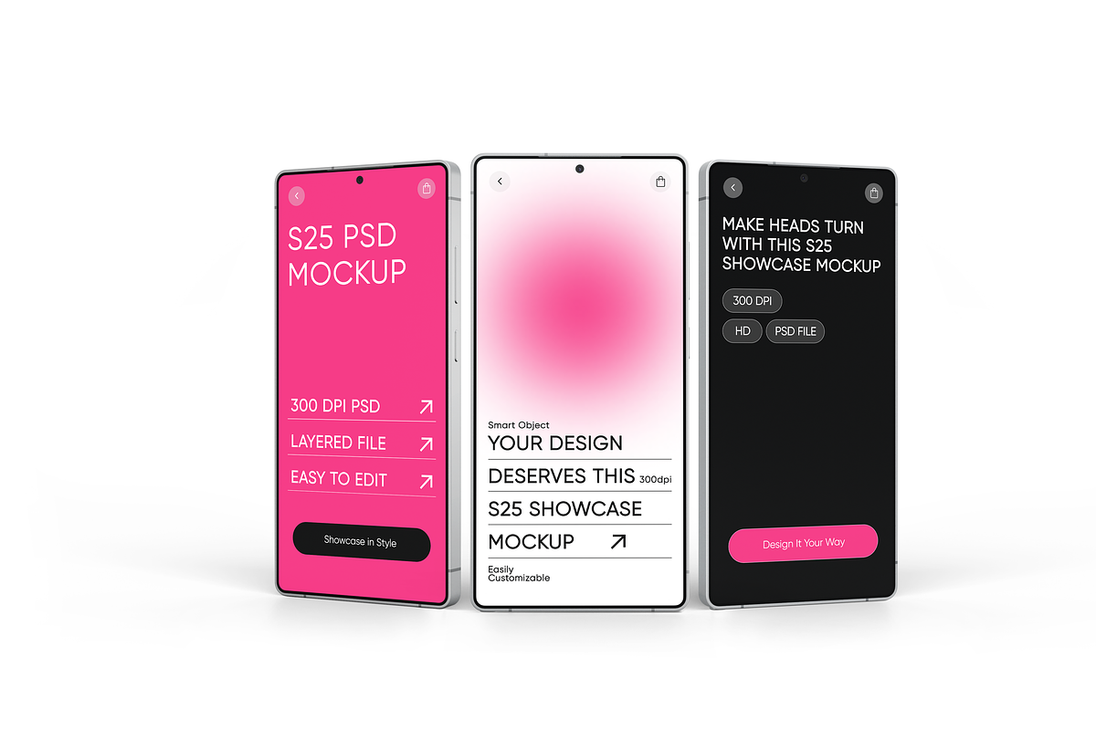 Samsung Galaxy S25 Mockup, a Device Mockup by Mockupdaddy (Photo 22 of 23)