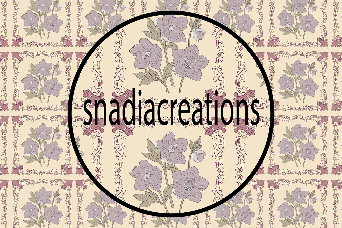 Heritage Bloom, a Pattern Graphic by snadiacreations (Photo 1 of 3)