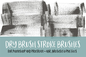 Dry Brush Stroke Brush For PS/PRO