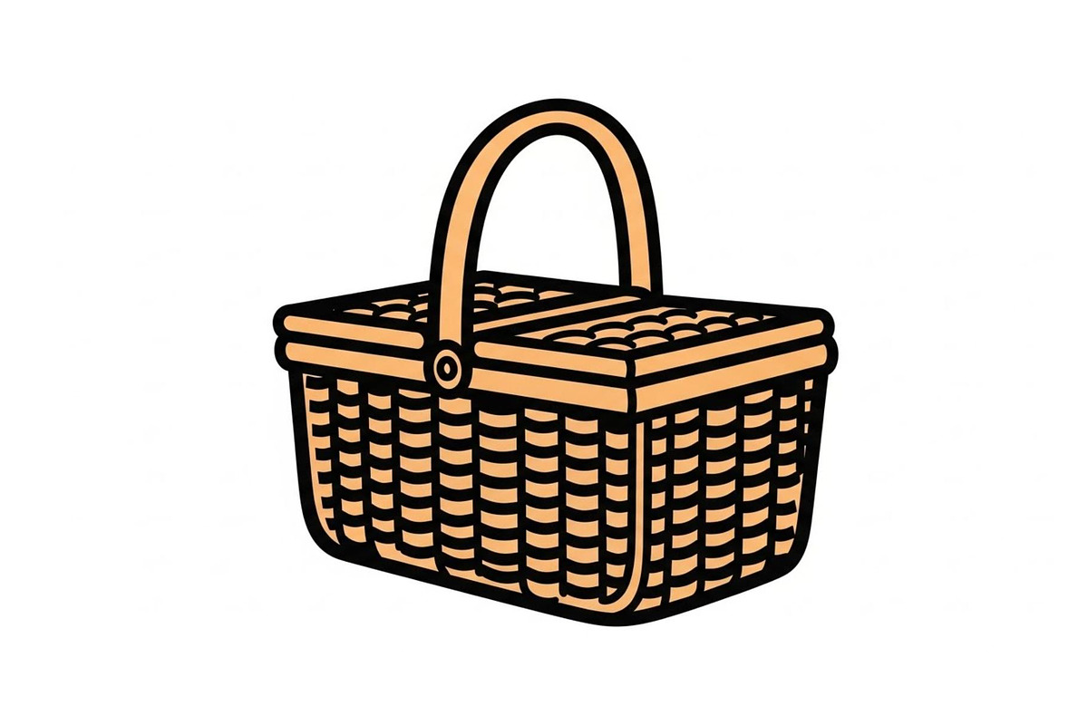 50 Woven Basket Vector Bundle, an Illustration by Designs_River (Photo 25 of 51)