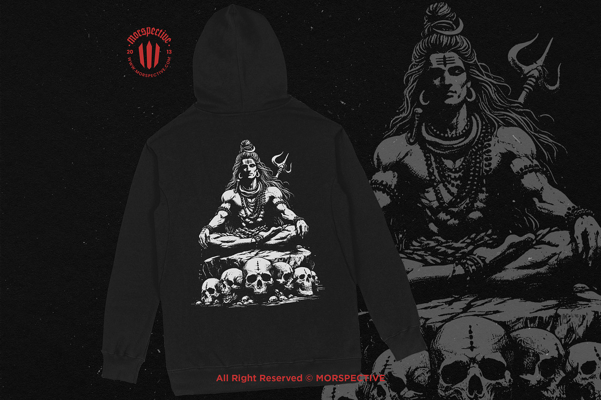 10 Bundle Dark Art Shiva God Hindu, an Illustration by Morspective (Photo 4 of 7)
