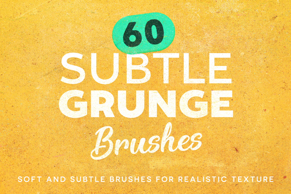 60 Subtle Grunge Brushes, a Brush Add-On by Liam McKay (Photo 1 of 9)