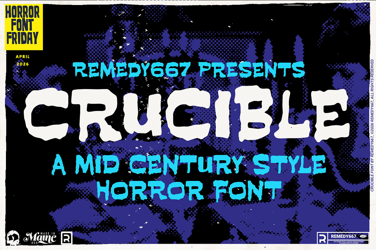 Crucible - Mid Century Font, a Handwritten Font by Remedy667 (Photo 1 of 7)