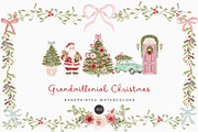 Watercolor Christmas Floral Bows, a Decorative Illustration by Grace Noboa Illustrations (Thumbnail 1 of 24)