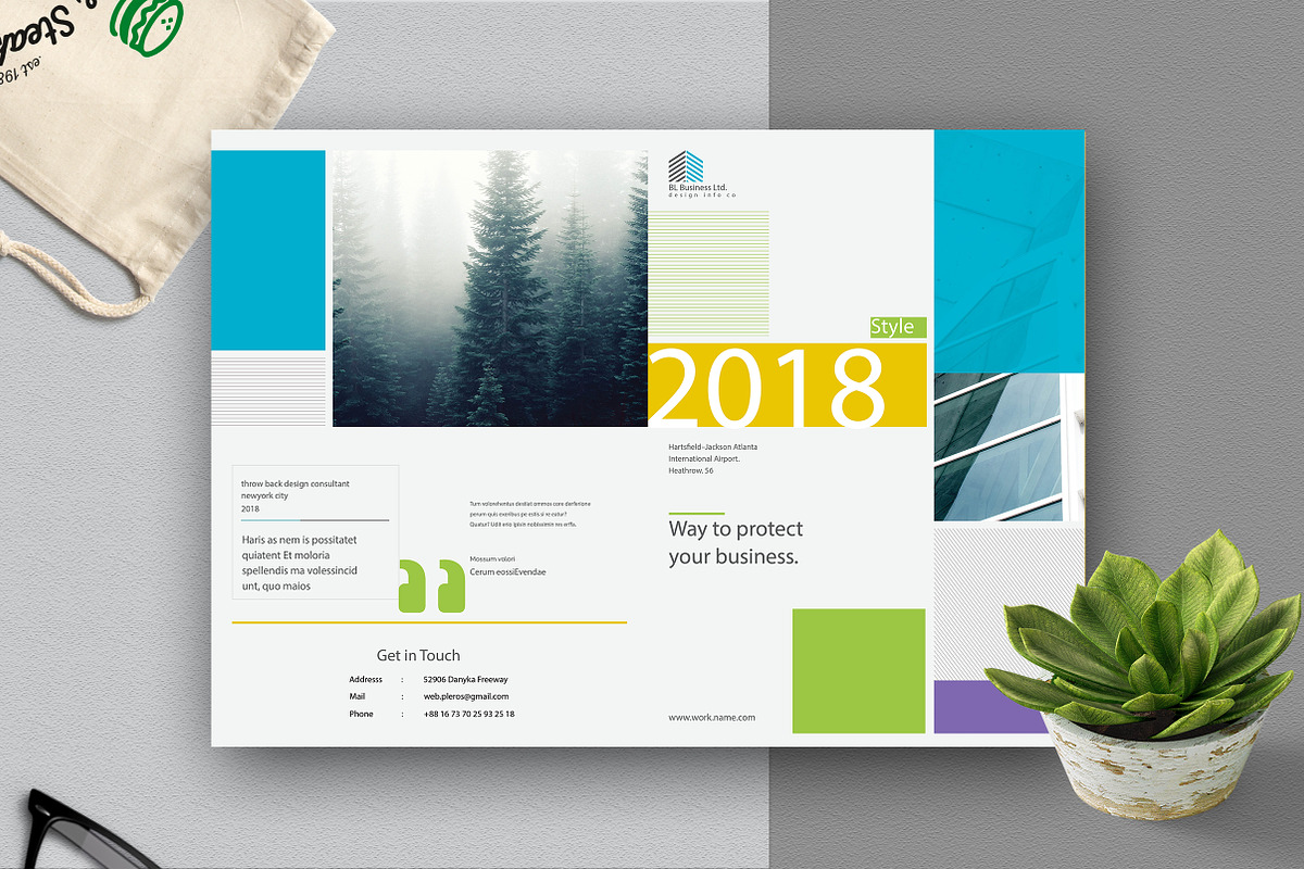 Creative Bi Fold Brochure, a Brochure Template by Addaxx (Photo 3 of 3)