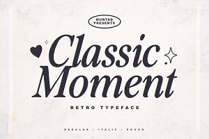 Classic Moment Retro Typeface