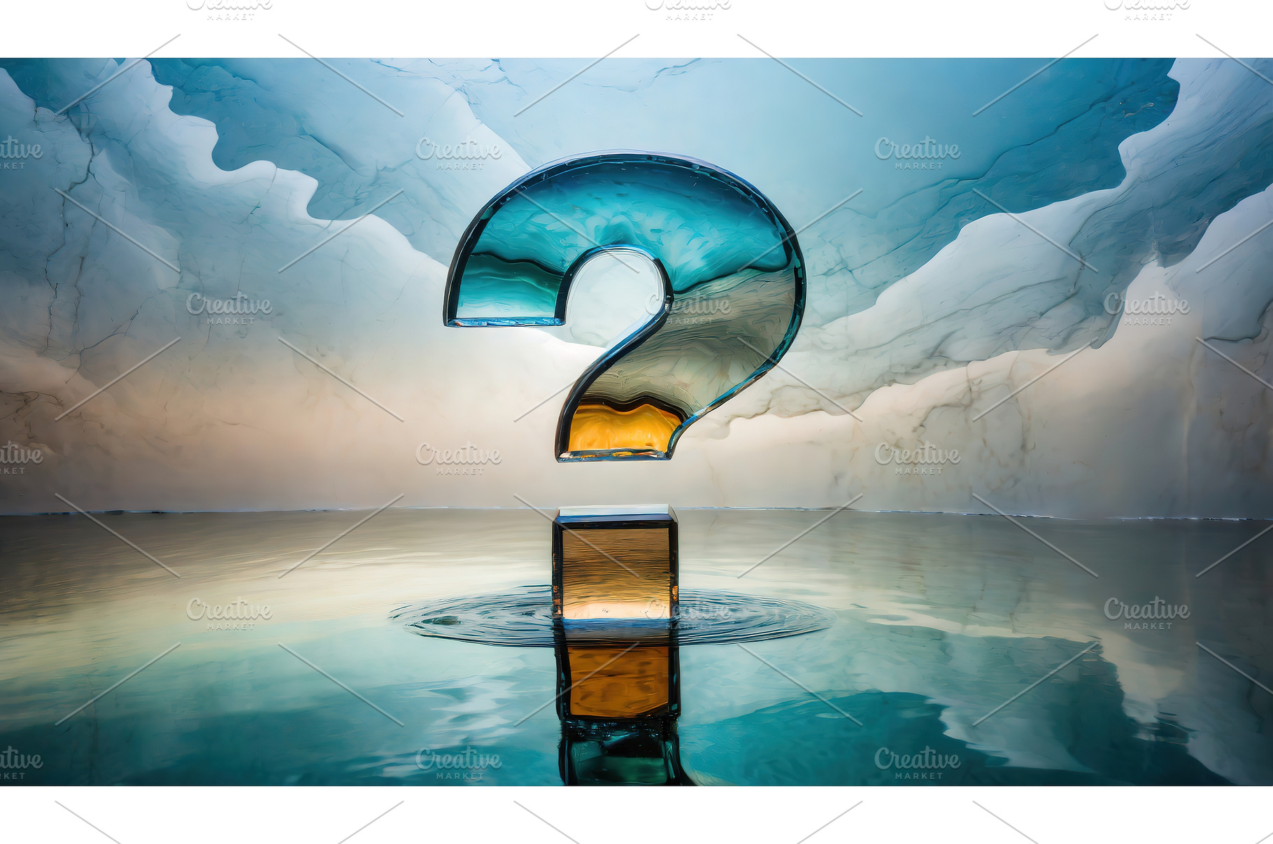 A captivating question mark shape in, an Abstract Photo by Igor Tichonow